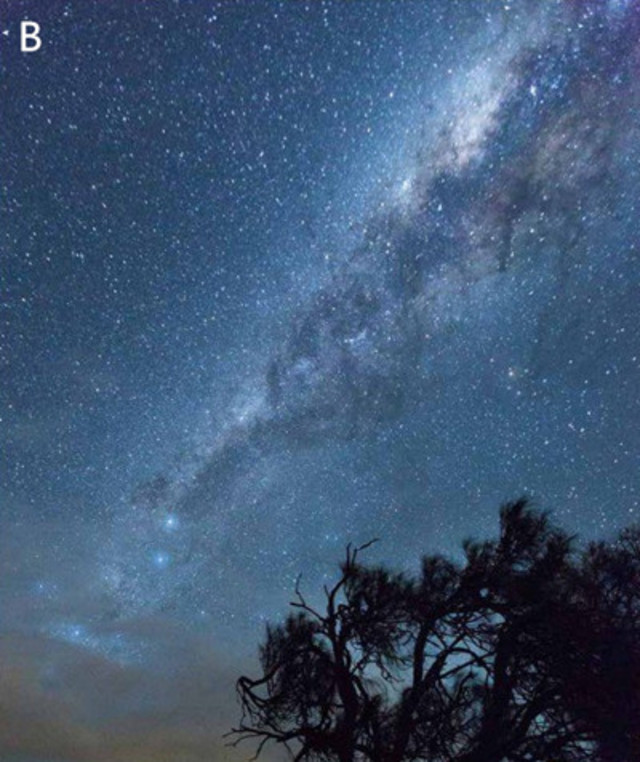 还有个问题就是,如果打光,对焦对在星空,打光照亮前景,那岂不打光处