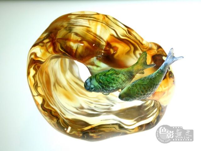 乾坤清境作品：琉璃双鱼