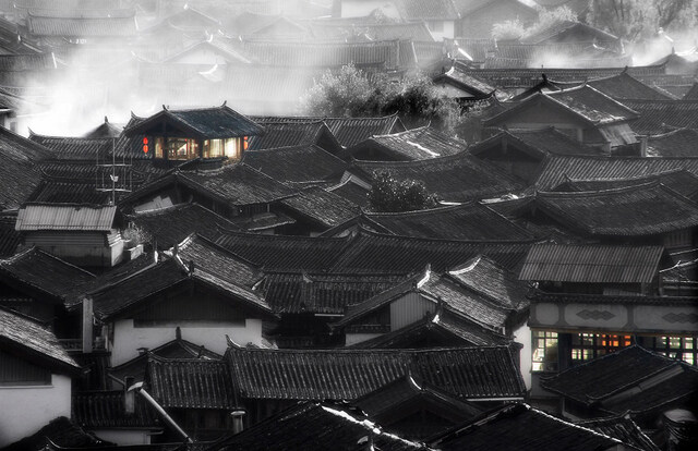 一只老山羊作品：民居