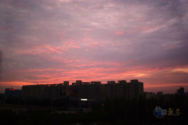 咔嚓菜鸟作品：夕阳映红半边天