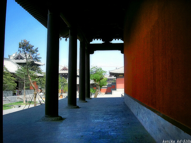 sxhz30作品：华严寺 建筑人像