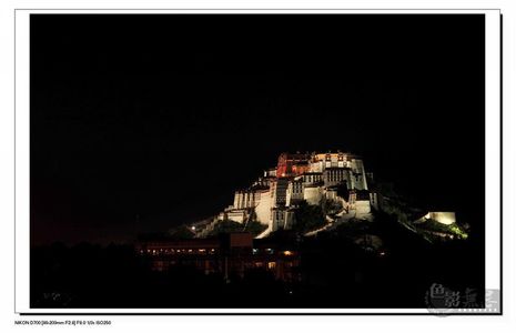 羽佳518作品：夜幕下的布达拉宫