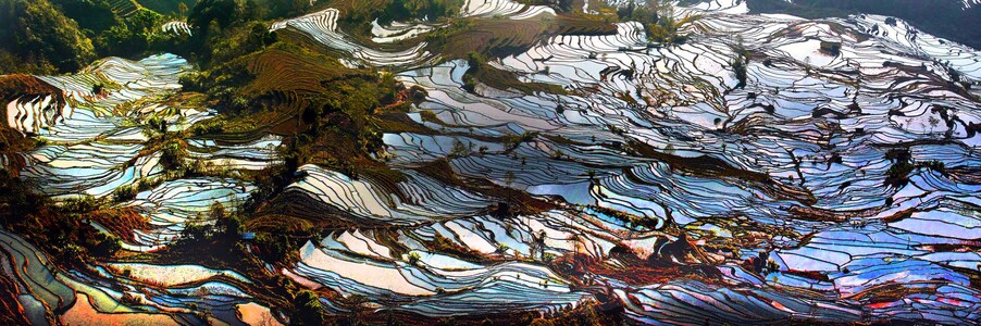红色ｆｌａｍｇ作品：老虎嘴梯田