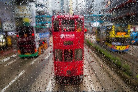纪南城作品：雨中的香港