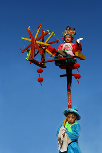 景晋作品：抬阁