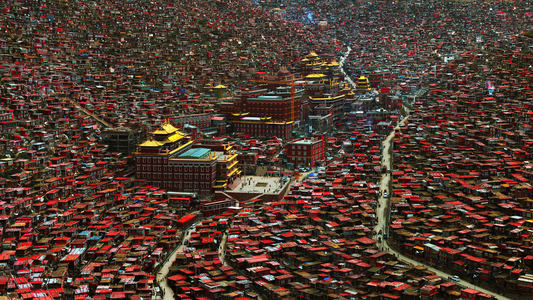qingjun作品：五明佛学院
