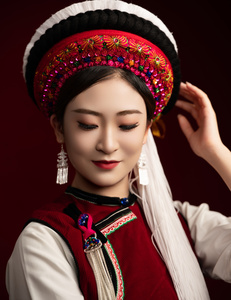xu133作品：你好，白族女生