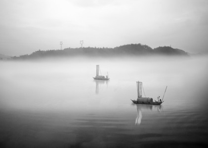 lh8866作品：瓯江帆影