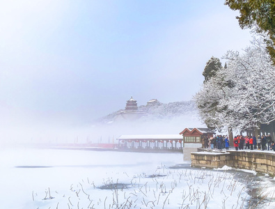 cts272000作品：北京颐和园昆明湖雪景