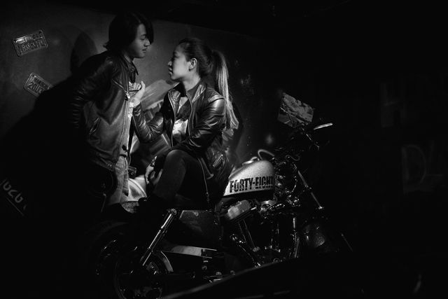 论坛新人处女帖---机车男女 - 黑白摄影