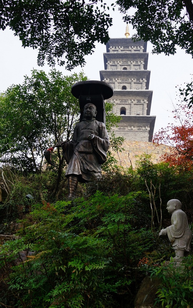 南京九华山公园的三藏塔
