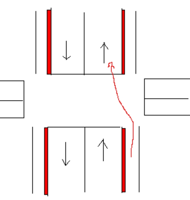 辅路和主路图解红绿灯图片