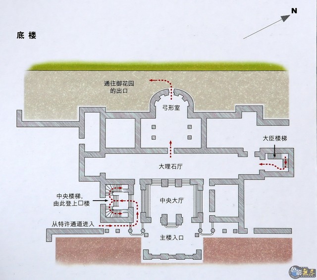 白金汉宫平面图图片