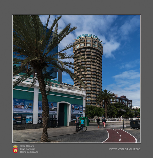 岛上的城市风貌.